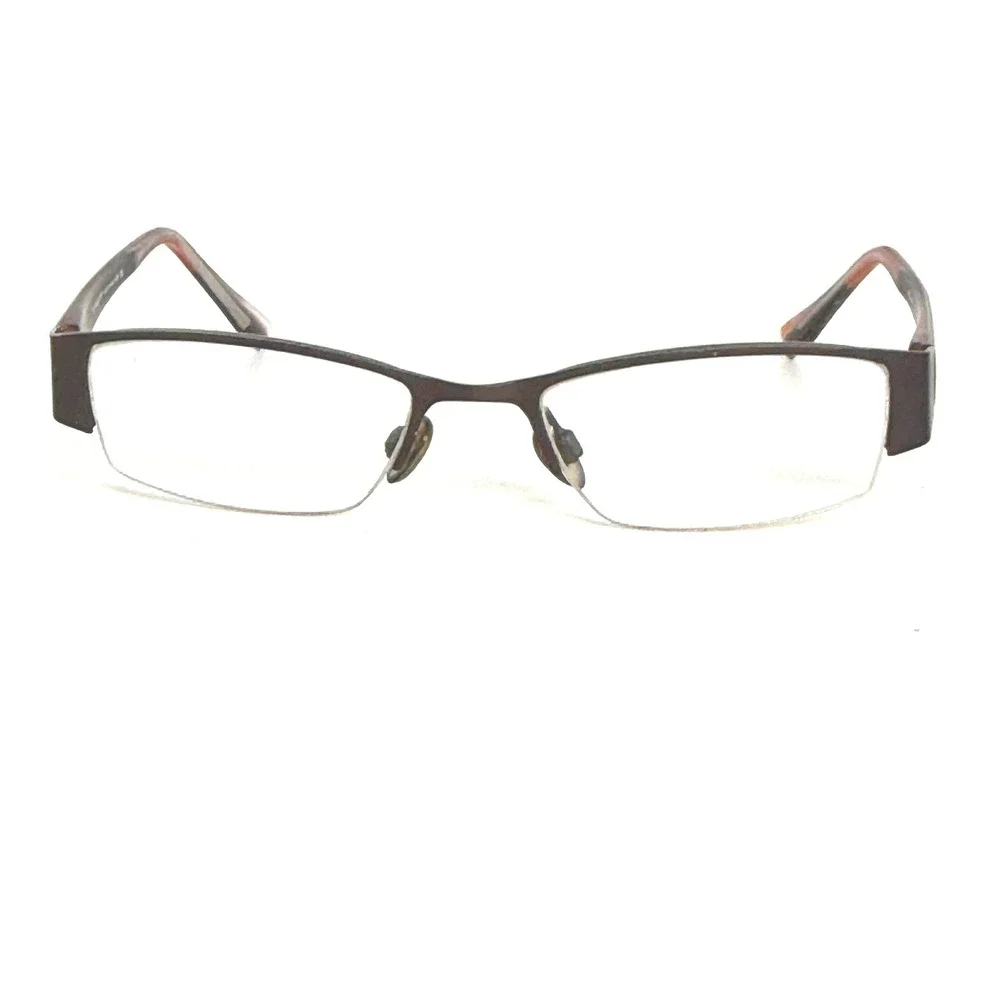 Kliik Denmark K-461 320 Eyeglasses Frames Brown‎ Multi Color 49-18-135 Half Rim